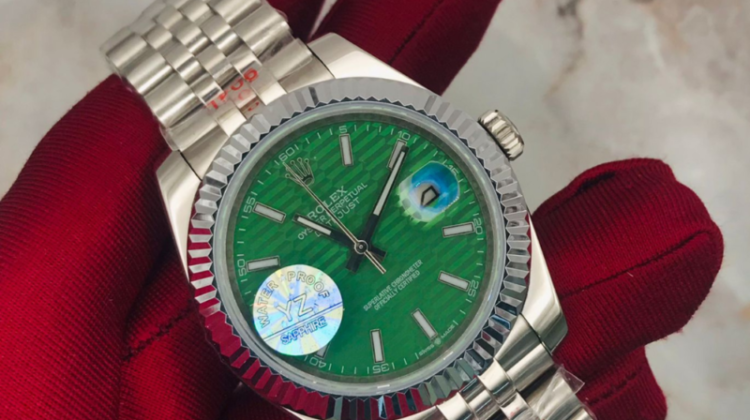 Date Just Silver Green Glow Dial Master Clone Watch 800x800 first copy